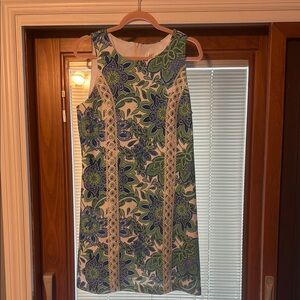 Eliza J Green and Gold Sheath Mini Dress